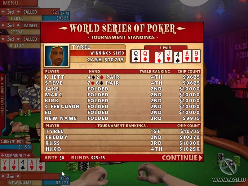 Изображение игры: World Series of Poker