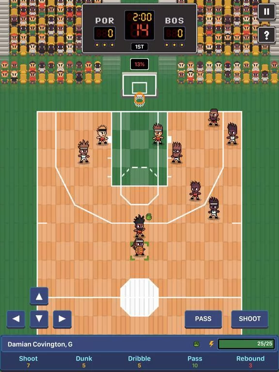 Изображение игры: Hoop League Tactics