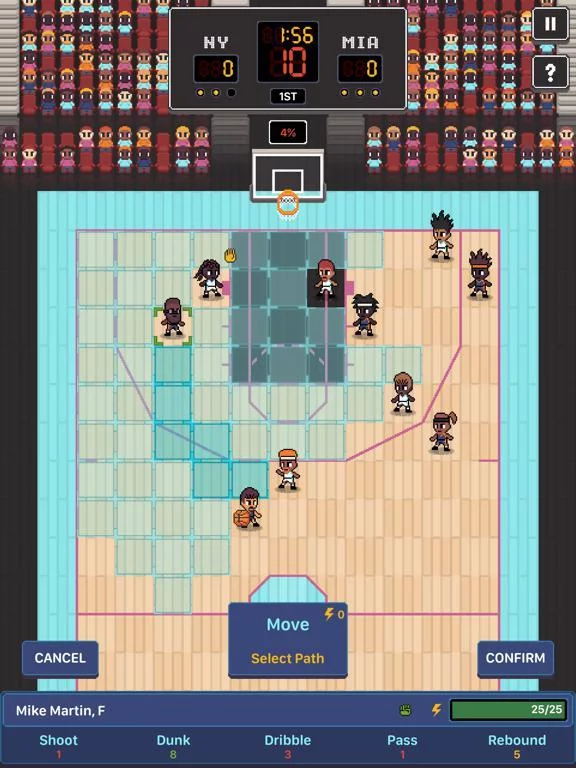 Изображение игры: Hoop League Tactics