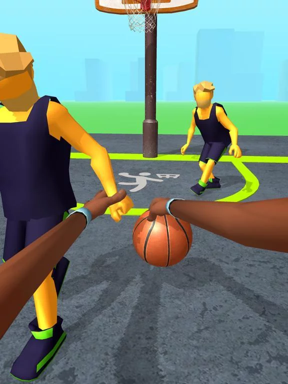Изображение игры: Dribble Hoops