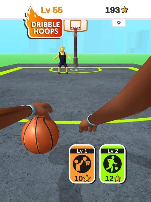 Изображение игры: Dribble Hoops