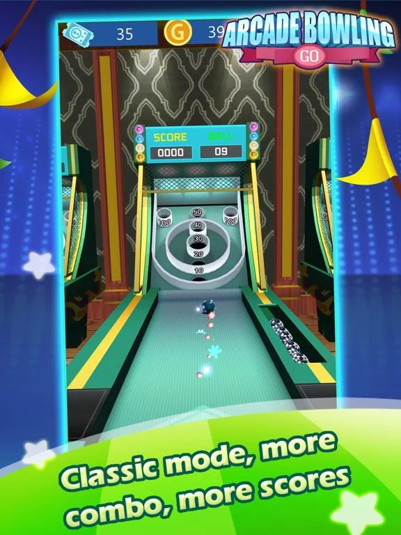 Изображение игры: Arcade Bowling Go