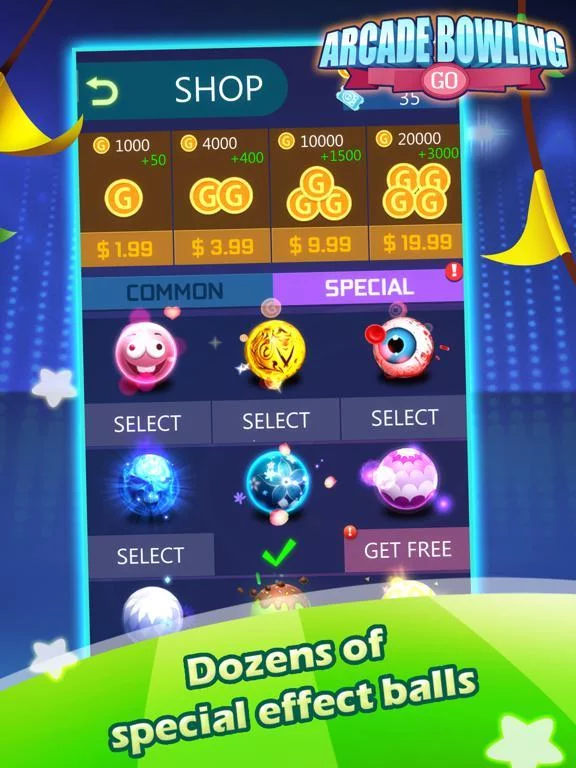 Изображение игры: Arcade Bowling Go