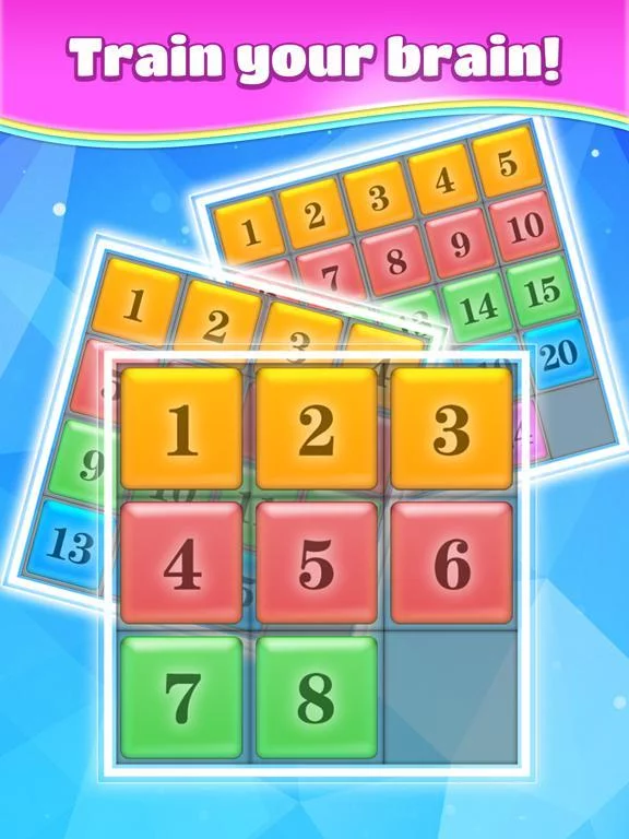 Изображение игры: Number Block Puzzle.