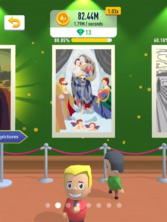 Изображение игры: Art Gallery Idle