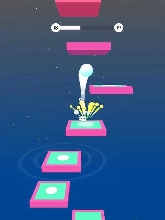 Изображение игры: Hop Ball Run: Jump on Tiles 3D