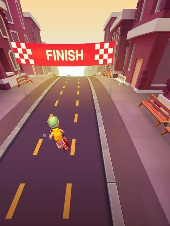 Изображение игры: Deliveryman: Motorcycle Racing