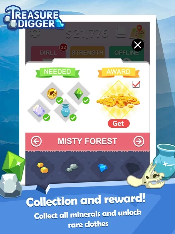 Изображение игры: Treasure Digger:Miner!