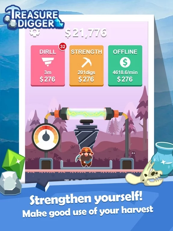 Изображение игры: Treasure Digger:Miner!