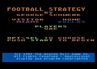 Изображение игры: Computer Football Strategy