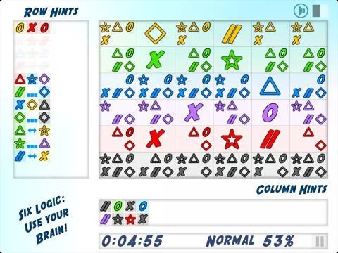 Изображение игры: Six Logic: Use your Brain!
