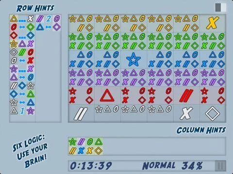 Изображение игры: Six Logic: Use your Brain!