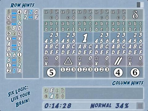 Изображение игры: Six Logic: Use your Brain!