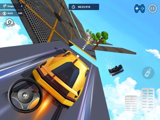 Изображение игры: Car Stunts 3D - Sky Parkour