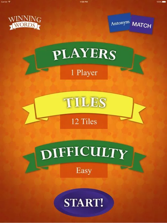 Изображение игры: Antonym Match
