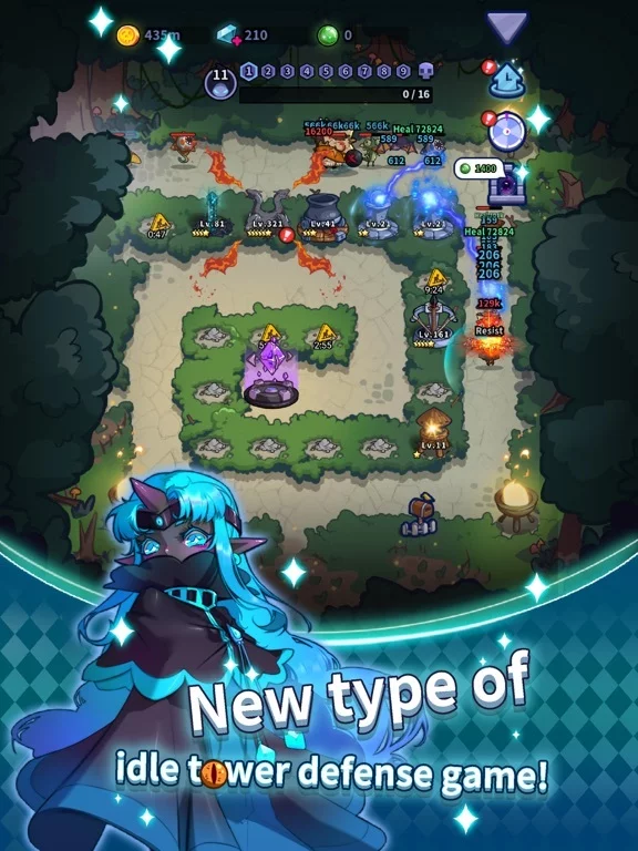 Изображение игры: Idle Defense: Dark Forest
