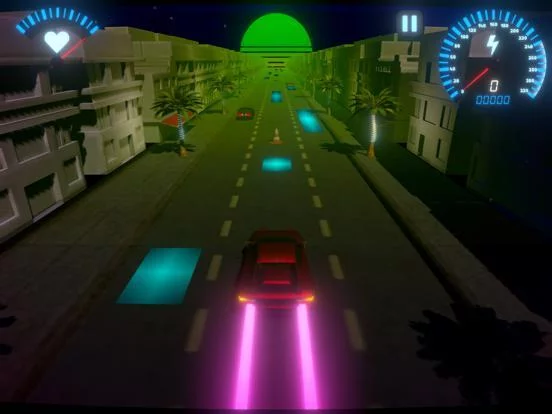 Изображение игры: OverDrive - Synthwave Racer
