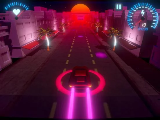 Изображение игры: OverDrive - Synthwave Racer