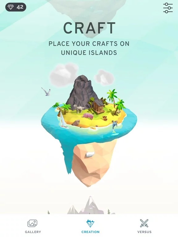 Изображение игры: Poly Island: Coloring Art Book