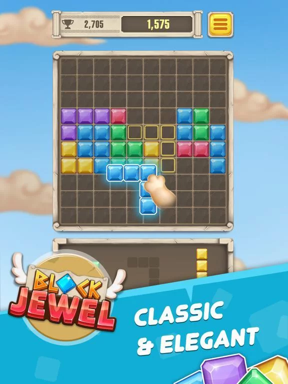 Изображение игры: Block Jewel Puzzle: Gems Blast