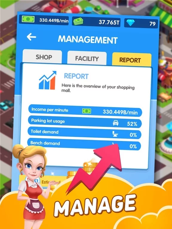 Изображение игры: Idle Shopping Mall