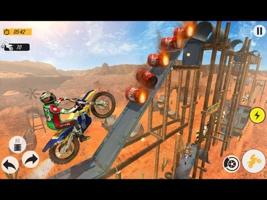 Изображение игры: Moto Bike Stunt Racing Game