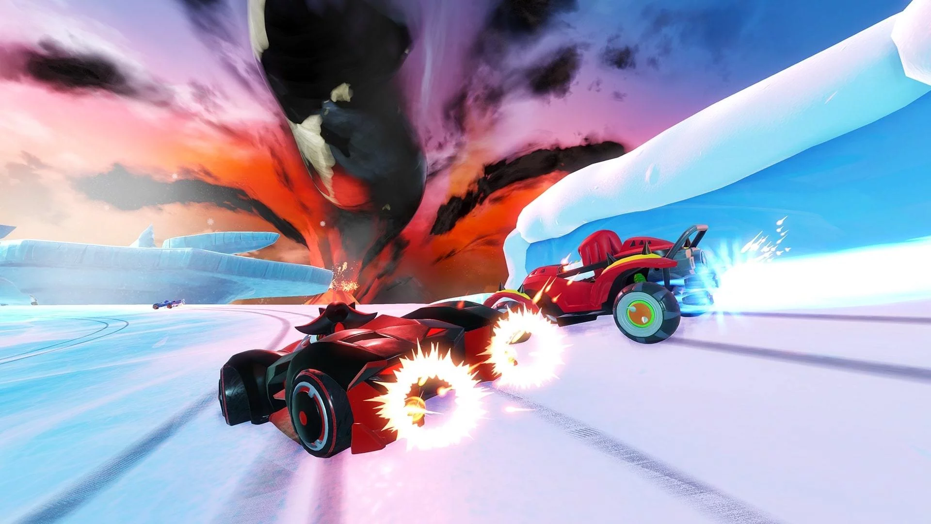 Изображение игры: Team Sonic Racing and Super Monkey Ball: Banana Blitz HD