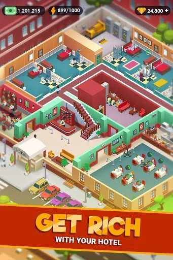 Изображение игры: Hotel Empire Tycoon - Idle Game Manager Simulator