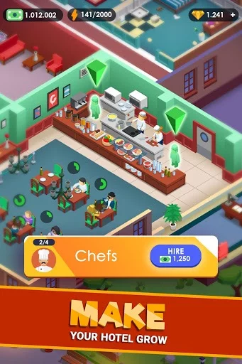Изображение игры: Hotel Empire Tycoon - Idle Game Manager Simulator