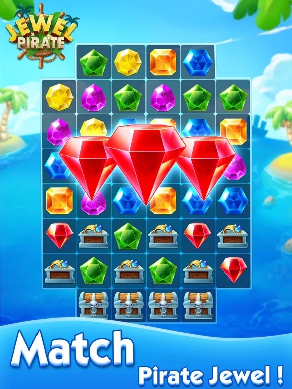 Изображение игры: Jewel Pirate - Matching Games