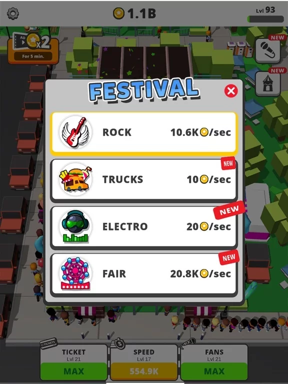 Изображение игры: Idle Concert