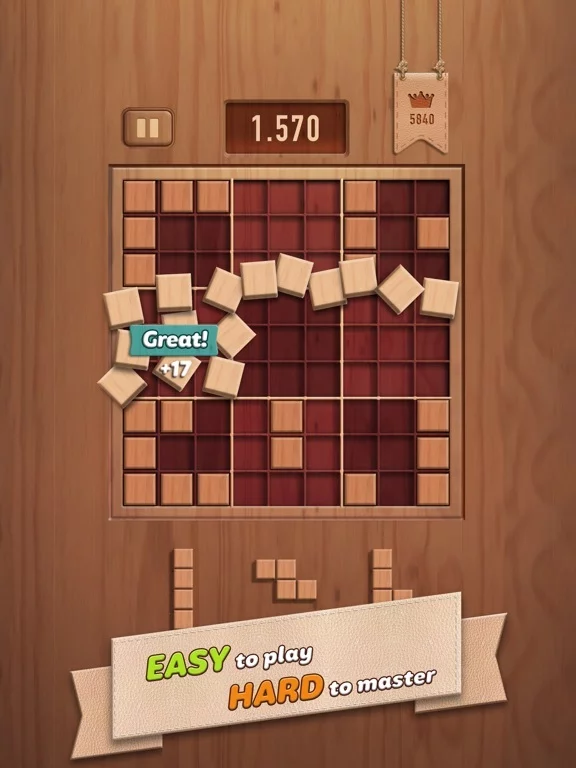 Изображение игры: Woody 99 - Sudoku Block Puzzle