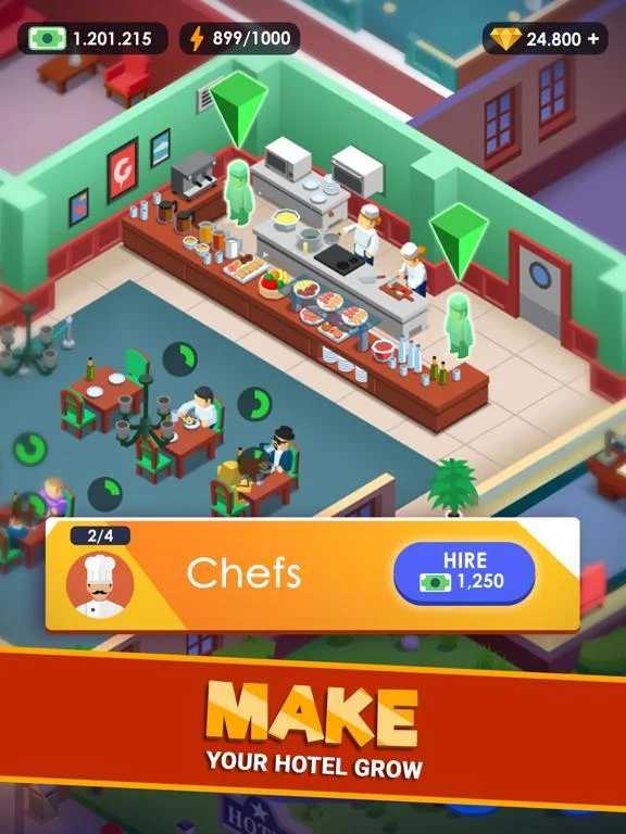 Изображение игры: Hotel Empire Tycoon－Idle Game