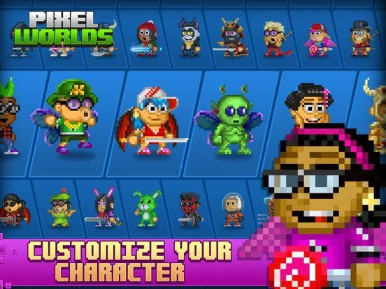 Изображение игры: Pixel Worlds: MMO Sandbox