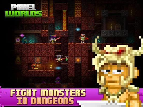 Изображение игры: Pixel Worlds: MMO Sandbox