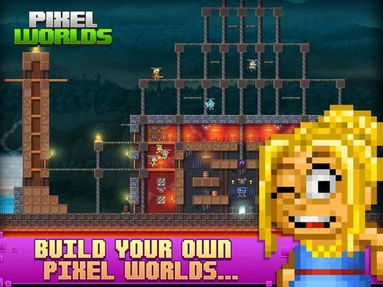 Изображение игры: Pixel Worlds: MMO Sandbox