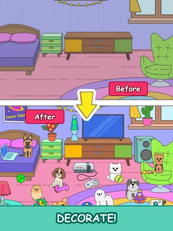 Изображение игры: Merge Puppies: Pet rescue