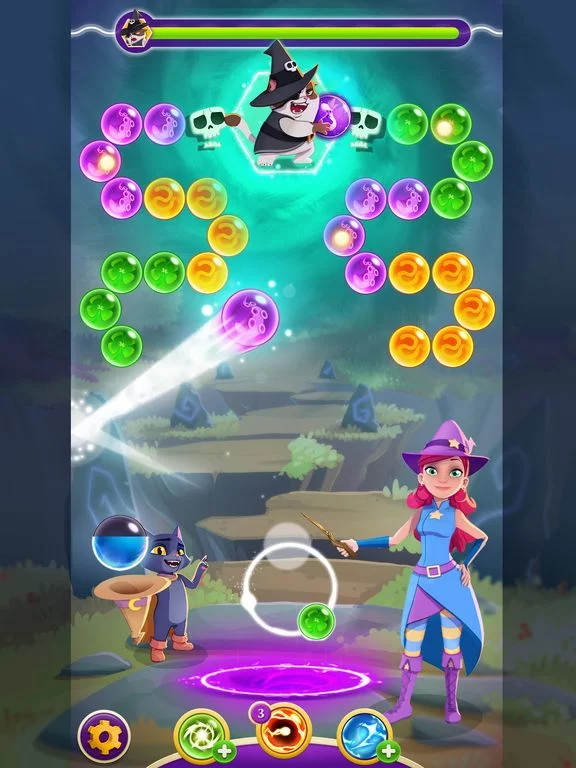Изображение игры: Bubble Witch 3 Saga