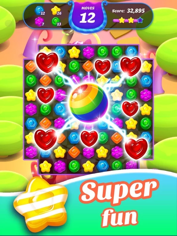 Изображение игры: Gummy Candy Blast！Match 3 Game