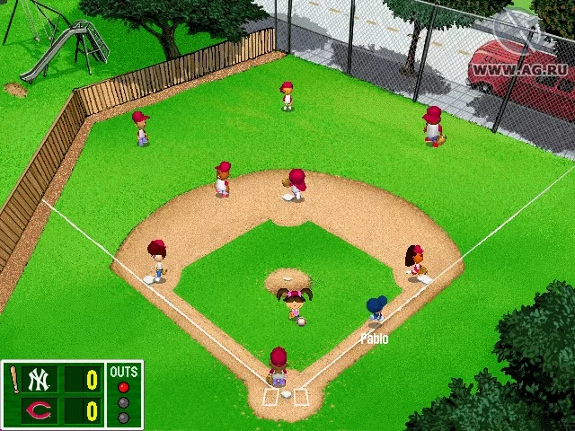 Изображение игры: Backyard Baseball 2001