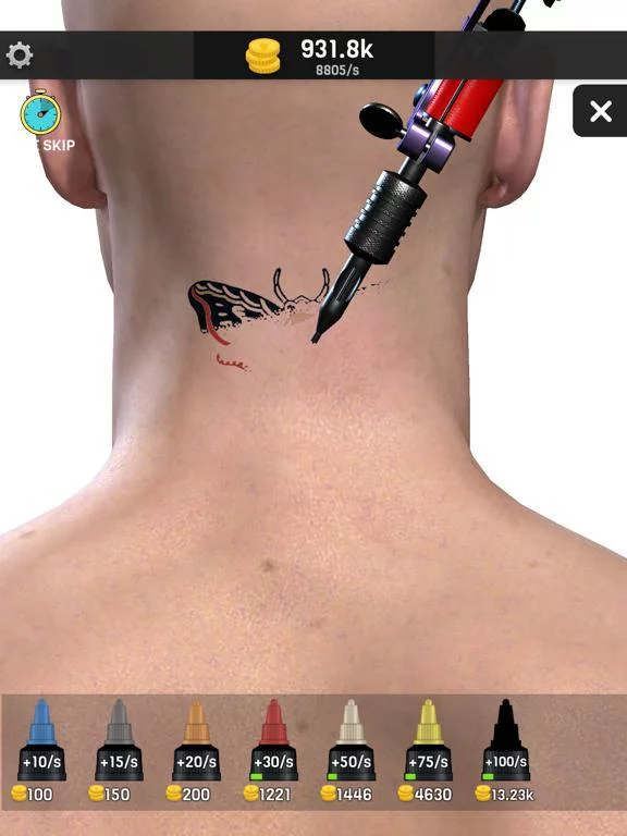 Изображение игры: Idle Tattoo Artist