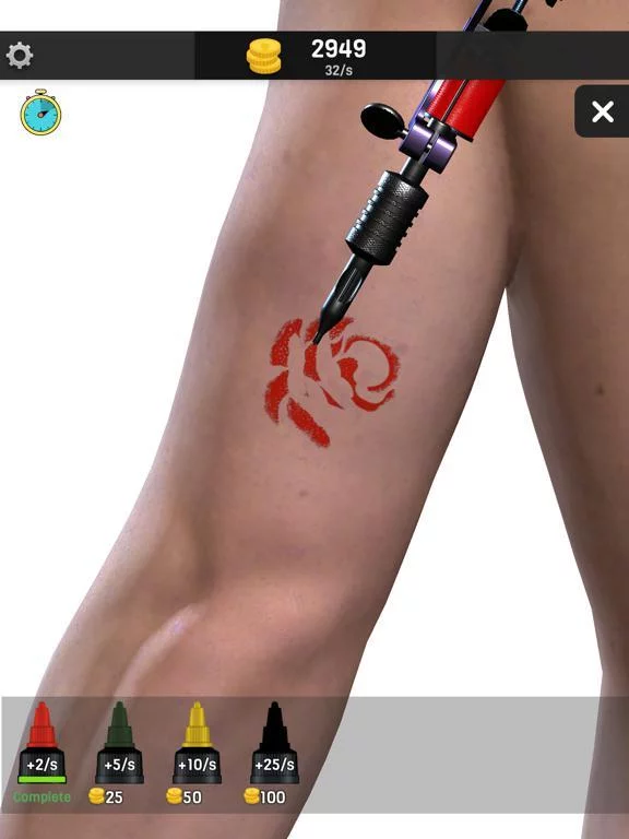 Изображение игры: Idle Tattoo Artist