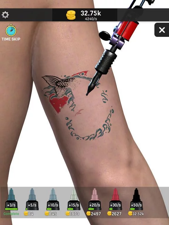 Изображение игры: Idle Tattoo Artist