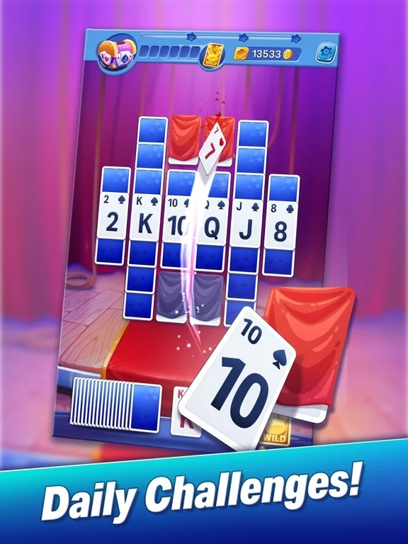 Изображение игры: Solitaire Showtime: Tri-Peaks