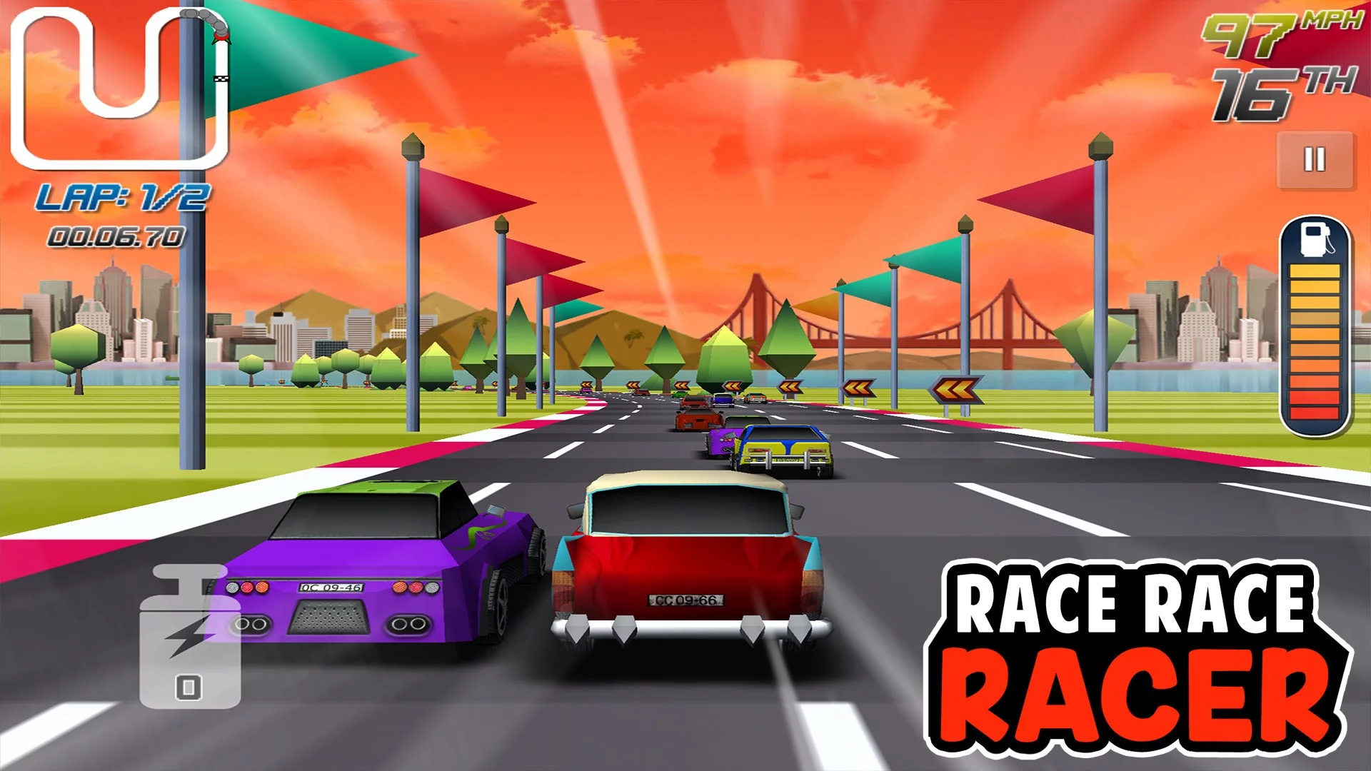 Изображение игры: Race Race Racer