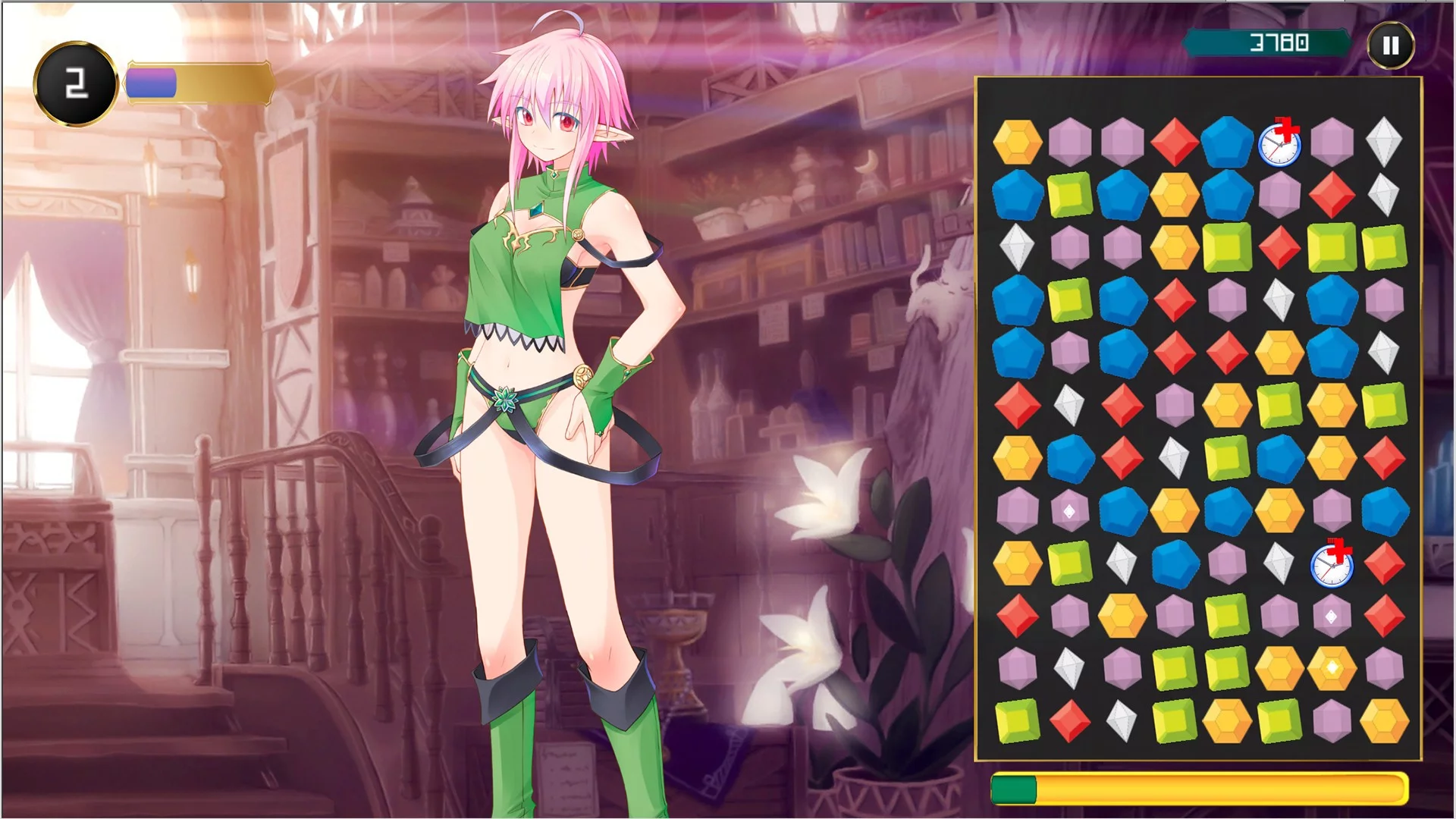 Изображение игры: Hentai Match Fantasy Stories