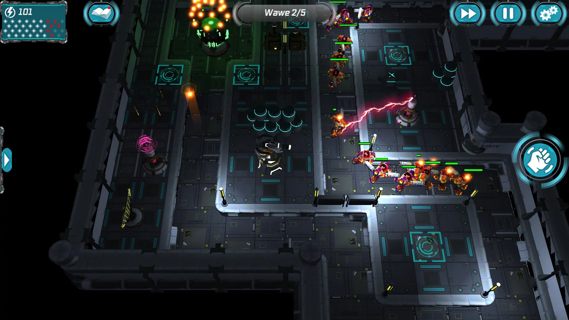 Изображение игры: Planet Modular TD. Sci-Fi Tower Defense