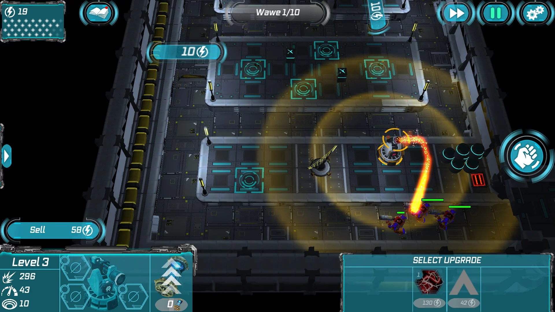 Изображение игры: Planet Modular TD. Sci-Fi Tower Defense