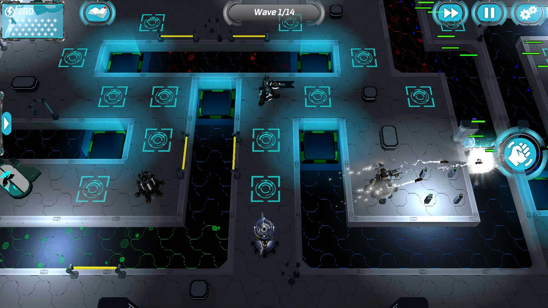 Изображение игры: Planet Modular TD. Sci-Fi Tower Defense
