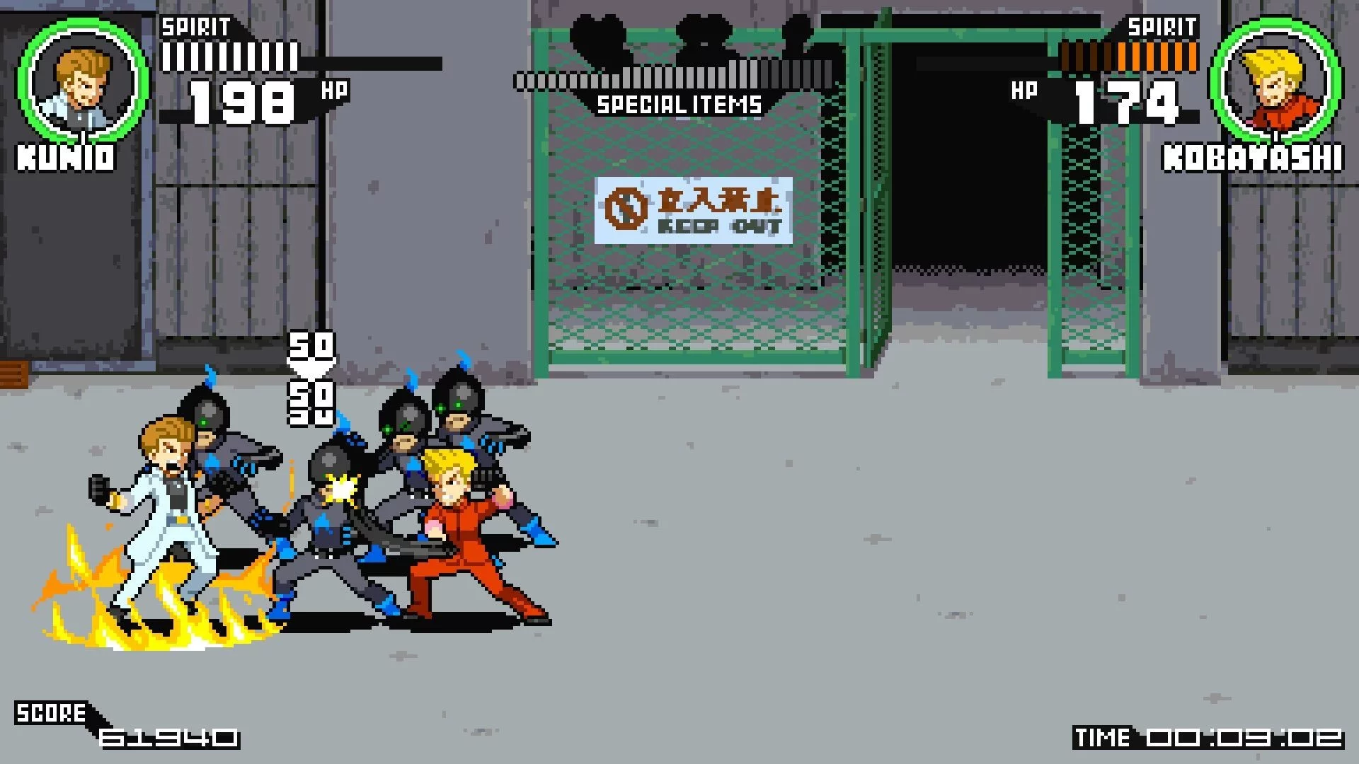 Изображение игры: STAY COOL, KOBAYASHI-SAN!: A RIVER CITY RANSOM STORY